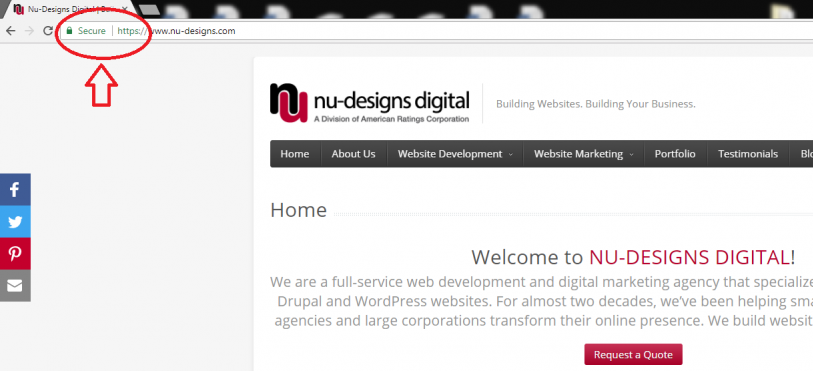 Nu-Designs encourages to switch your site to HTTPS everywhere