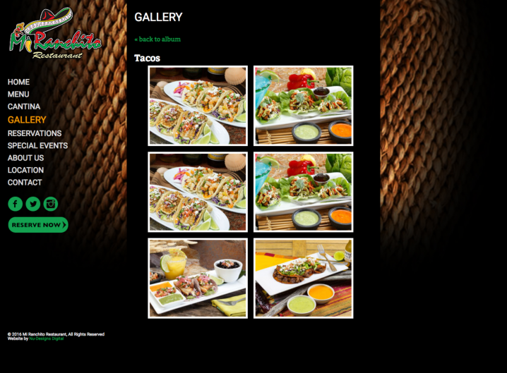 Mi Ranchito Restaurant Gallery page