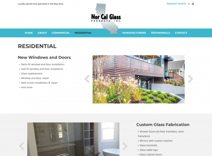 Nor Cal Glass Products residential glass