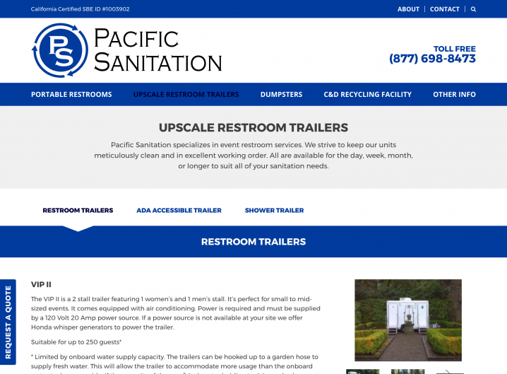 Pacific Sanitation product page