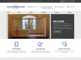 Sonoma Shower Doors Home page